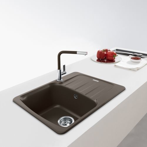 Einbeckenspüle - ANTEA AZG 611 78 REV - FRANKE HOME SOLUTIONS - mit Abtropffläche / Granit / einbaufähig