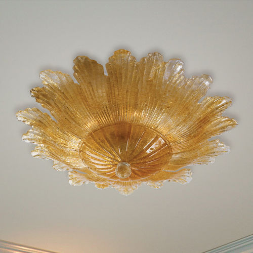 Moderne Deckenleuchte - IPATO - Av Mazzega - Glas / poliertes Metall / LED