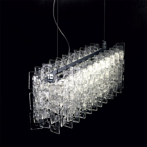 Moderner Kronleuchter - CHARLIE - Av Mazzega - Glas / 6 Glühbirnen / 8 Glühbirnen