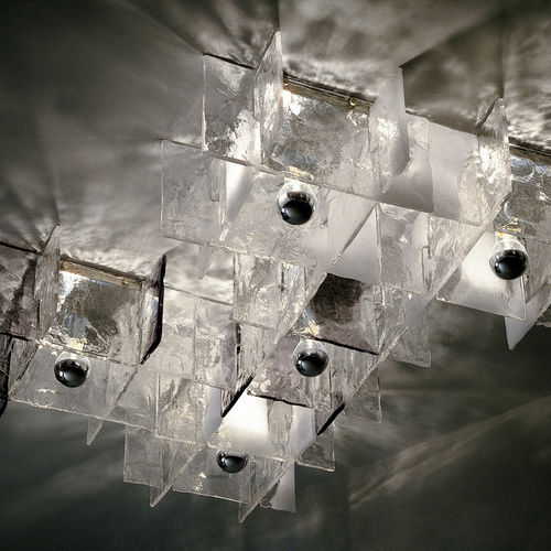 Moderne Deckenleuchte - ICE - Av Mazzega - Glas / LED / für Privatgebrauch