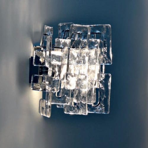 Moderne Wandleuchte - CHARLIE - Av Mazzega - für den Innenraum / Glas / Skulptur