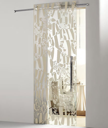 Tür für Innenbereich - NATURA : FLOS - Casali - Hartglas / Edelstahl / Schiebe