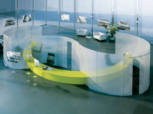 Abnehmbare Trennwand - CONCEPT - Casali - mit Glasfront / Büro / für Großraumbüros