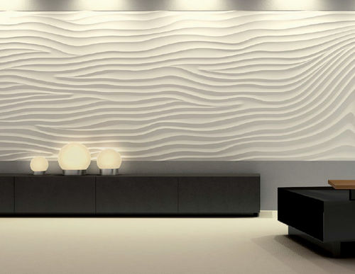 Dekorplatte für Wand - FLOW WAVE - ArmourColor - VOC-frei / aus recyceltem Material / Gips
