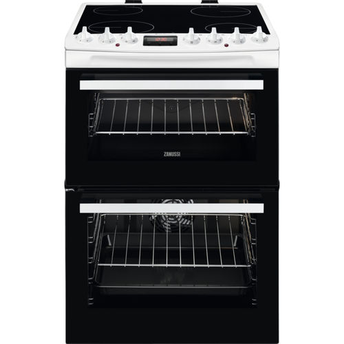 Glaskeramikherd - ZCV69360WA - Zanussi Home appliances - mit 4 Kochfeldern / mit 2 Öfen / mit katalytischer Selbstreinigung