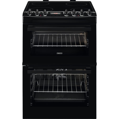 Glaskeramikherd - ZCV69360BA - Zanussi Home appliances - mit 4 Kochfeldern / mit 2 Öfen / mit katalytischer Selbstreinigung