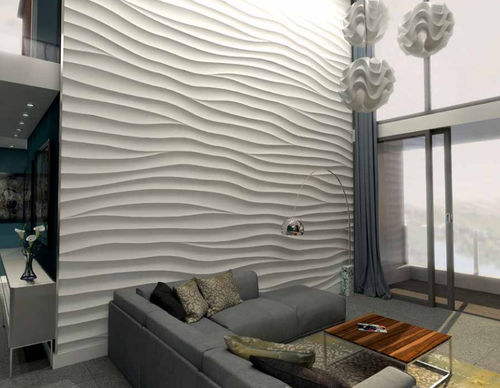 Dekorplatte für Wand - FLOW XL - Armourcoat USA - Gips / texturiert