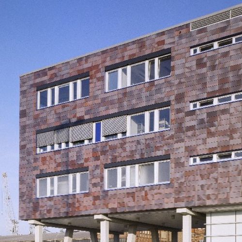Fassadenverkleidung für hinterlüftete Fassade - TERRART®-MID - NBK Keramik - Paneel / Terrakotta / vertikal