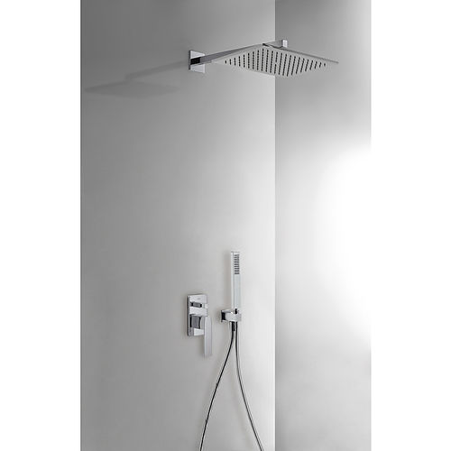 Duschsystem für Wandeinbau - SLIM EXCLUSIVE: 20218006 - TRES Grifería - modern / mit Handbrause / mit regulierbarem Brausekopf