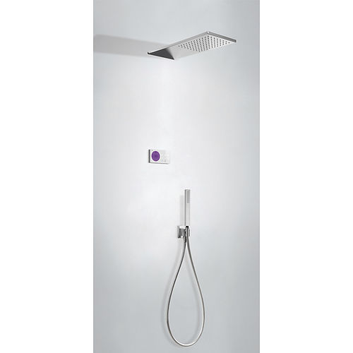 Duschsystem für Wandeinbau - SLIM EXCLUSIVE: 09286551 - TRES Grifería - modern / mit Handbrause / thermostatisch