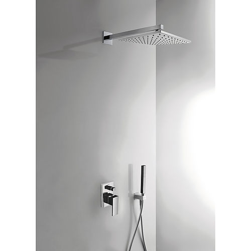 Duschsystem für Wandeinbau - CUADRO EXCLUSIVE: 606980 - TRES Grifería - modern / mit Handbrause / mit regulierbarem Brausekopf