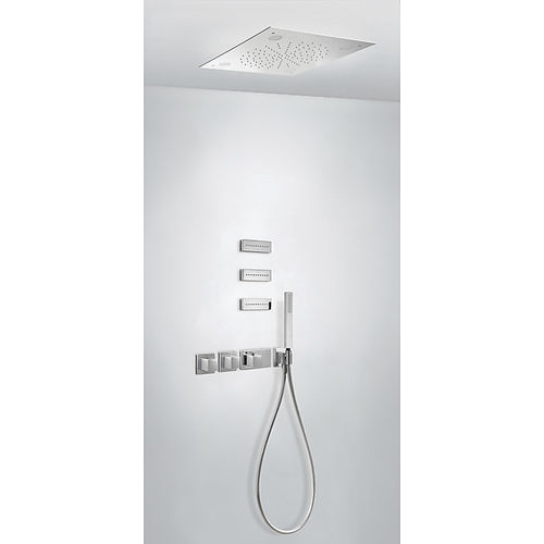 Duschsystem für Wandeinbau - BLOCK SYSTEM®: 20725304 - TRES Grifería - für Deckeneinbau / modern / mit Handbrause