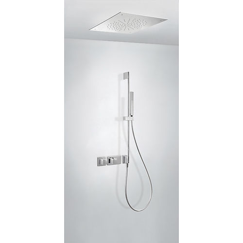 Duschsystem für Wandeinbau - BLOCK SYSTEM: 20725209 - TRES Grifería - für Deckeneinbau / modern / mit Handbrause