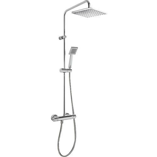 Wandmontiertes Duschsystem - FLAT-TRES: 20438702 - TRES Grifería - modern / mit Handbrause / thermostatisch