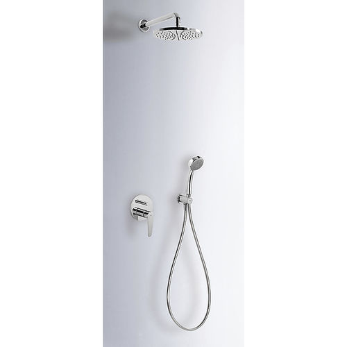 Duschsystem für Wandeinbau - FLAT-TRES: 0418002 - TRES Grifería - modern / mit Handbrause / mit regulierbarem Brausekopf