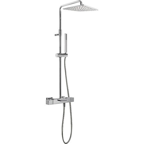 Wandmontiertes Duschsystem - CUADRO-TRES: 00731201 - TRES Grifería - modern / mit Handbrause / thermostatisch