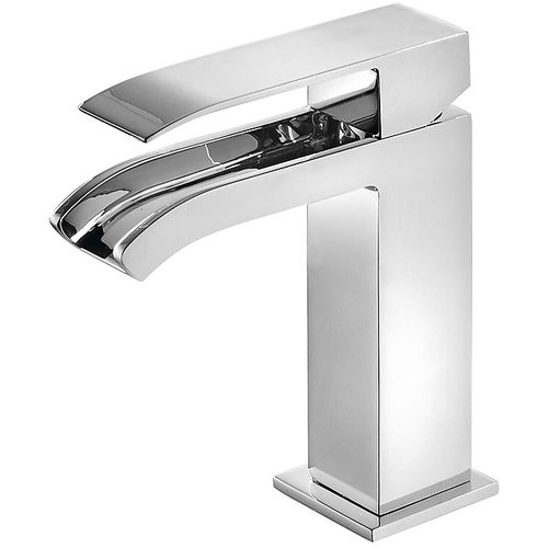 Einhebelmischer für Waschtisch - CUADRO-TRES: 00611001 - TRES Grifería - Aufsatz / aus verchromtem Metall / für Badezimmer