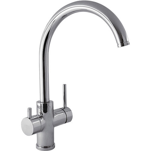 Aufsatz-Einhebelmischer - ECOSMOSIS: 03035501 - TRES Grifería - aus verchromtem Metall / für Küche / 1-Loch
