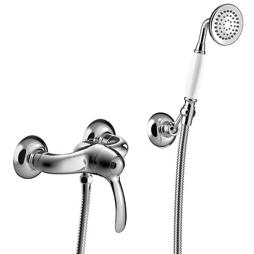 Einhebelmischer für Dusche - TRES-CLASIC: 24216701 - TRES Grifería - wandmontiert / aus verchromtem Metall / für Badezimmer