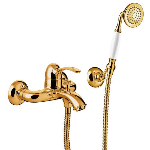 Einhebelmischer für Dusche - TRES-CLASIC: 24217001OR - TRES Grifería - für Badewanne / wandmontiert / aus verchromtem Metall
