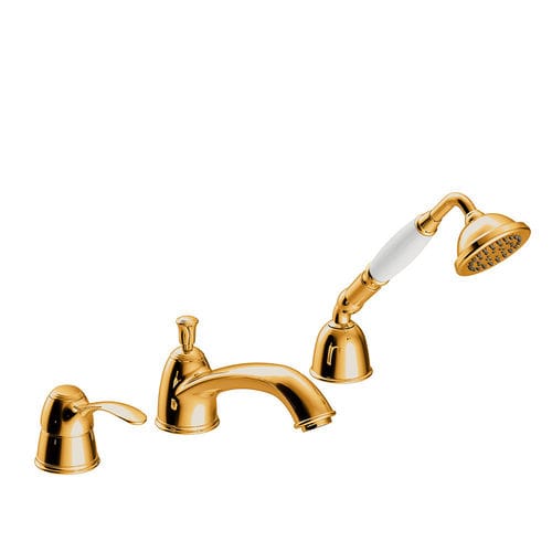 Einhebelmischer für Badewanne - TRES-CLASIC: 24214501OR - TRES Grifería - Aufsatz / aus verchromtem Metall / für Badezimmer
