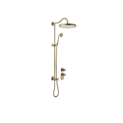 Wandmontiertes Duschsystem - TRES-CLASIC: 24235203LV - TRES Grifería - klassisch / mit Handbrause / thermostatisch