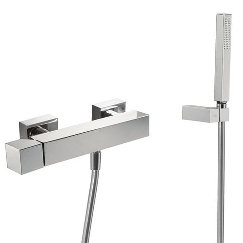 Einhebelmischer für Dusche - CUADRO-TRES: 107167 - TRES Grifería - wandmontiert / aus verchromtem Metall / für Badezimmer