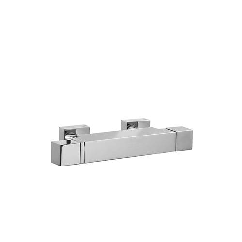 Zweigriffmischer für Dusche - CUADRO-TRES: 107164 - TRES Grifería - wandmontiert / thermostatisch / aus verchromtem Metall