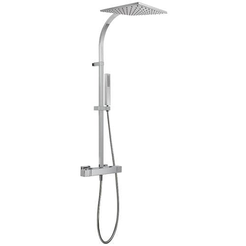 Wandmontiertes Duschsystem - CUADRO-TRES: 107395 - TRES Grifería - modern / mit Handbrause / thermostatisch