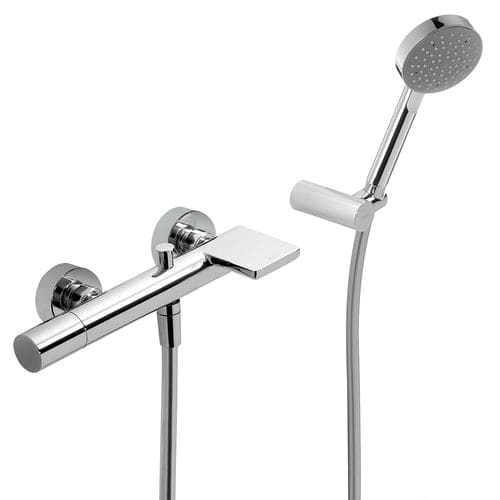 Einhebelmischer für Dusche - MAX-TRES: 06117001 - TRES Grifería - für Badewanne / wandmontiert / aus verchromtem Metall