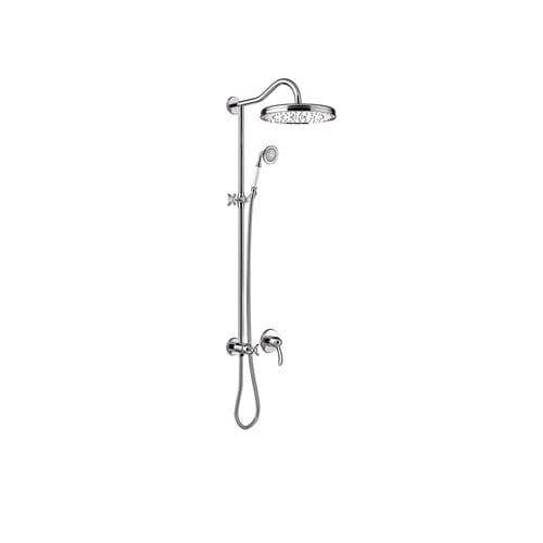 Wandmontiertes Duschsystem - TRES-CLASIC: 24217703AC - TRES Grifería - klassisch / mit Handbrause / mit festem Brausekopf