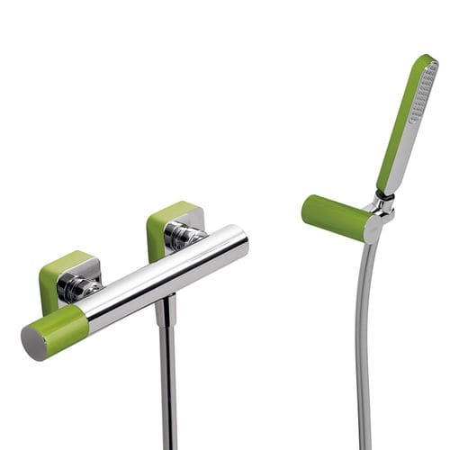 Einhebelmischer für Dusche - LOFT COLORS: 20016701VE - TRES Grifería - wandmontiert / Metall / für Badezimmer