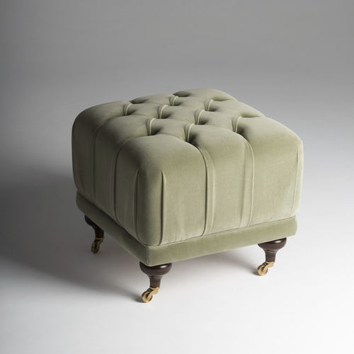 Klassisches Sitzkissen - OTTOMAN - Mantellassi 1926 - Stoff / Leder / rund
