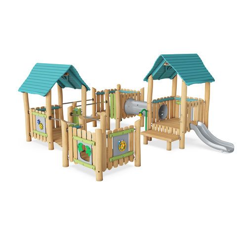 Spielplatzgerät für öffentliche Einrichtungen - NRO4001 - KOMPAN - für Kindergarten / für öffentliche Anlagen / Holz