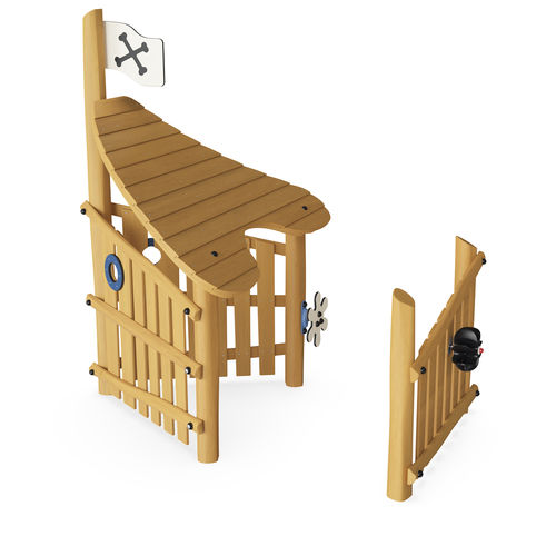 Spielhaus für Außenbereich - NRO402 - KOMPAN - für den Außenbereich / für Spielplätze / bodenstehend