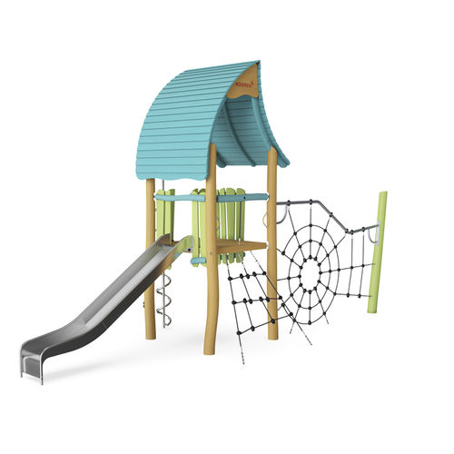 Spielplatzgerät für öffentliche Einrichtungen - NRO1015 - KOMPAN - für öffentliche Anlagen / Holz / modular