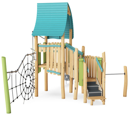 Spielplatzgerät für öffentliche Einrichtungen - NRO2006 - KOMPAN - für öffentliche Anlagen / Holz / modular