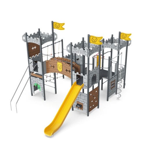 Spielplatzgerät für Kindergarten - PCM212621 - KOMPAN - für öffentliche Anlagen / Edelstahl / HDPE