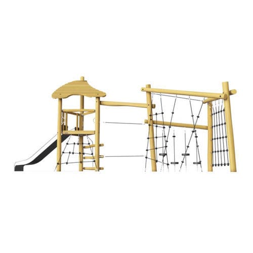 Spielplatzgerät für öffentliche Anlagen - NRO1001  - KOMPAN - Holz / modular