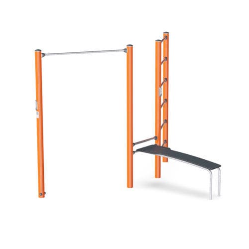 Street Workout Park / für öffentliche Bereiche - COMBI 1  - KOMPAN - für Spielplätze / für sportliche Aktivität / Dips