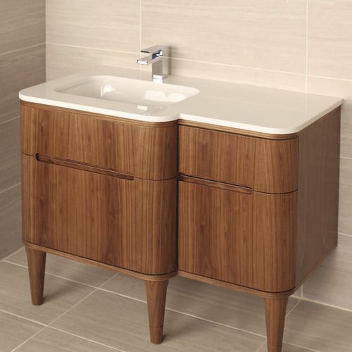 Wandhängender Waschtisch-Unterschrank - ELEGANZA # ELE-W-48L/ELE-W-48R - Lacava - freistehend / Holz / modern