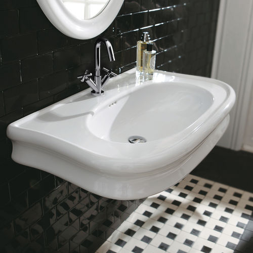 Wand-Waschbecken - LIRICO # H252 - Lacava - Porzellan / klassisch