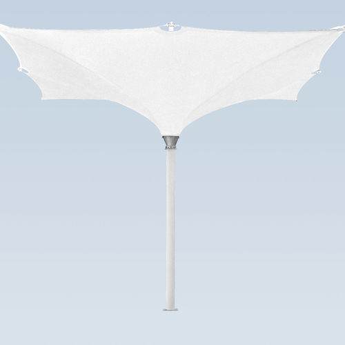 Quadratischer Sonnenschirm - TYPE SHT - MDT-TEX - achteckig / mit Zentralmast / Stahl