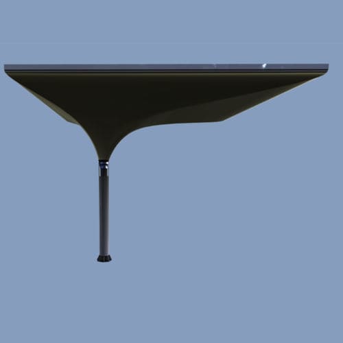 Carport für Gewerbegebrauch - ASYMMETRIC  - MDT-TEX - Solar / Stahl / Gewebe mit PVC-Beschichtung