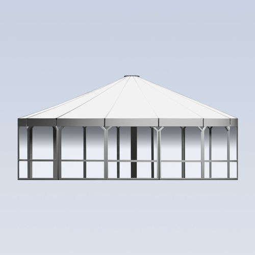 Stahlpavillon - TYPE UB - MDT-TEX - Stoffdach / mit Stahlstruktur / für Gewerbegebrauch