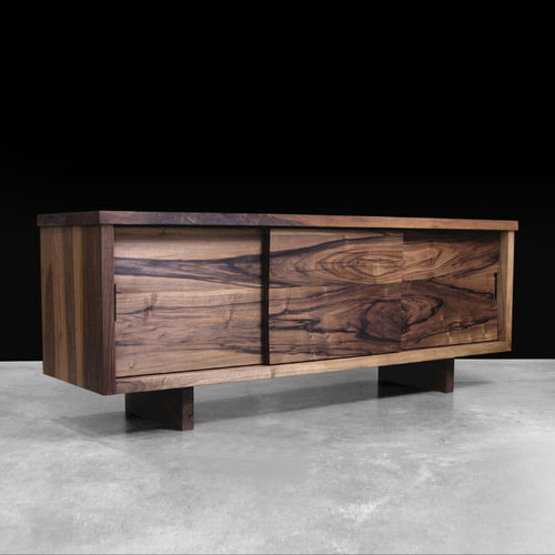 Modernes Sideboard - Hudson Furniture - Nussbaum / Massivholz / maßgefertigt