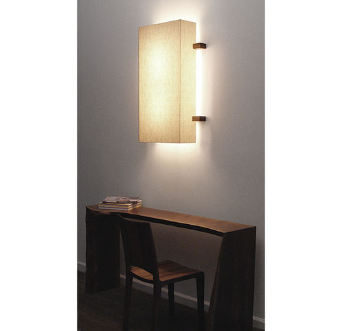Moderne Wandleuchte - LINEN - Hudson Furniture - für den Innenraum / Leinen / rechteckig