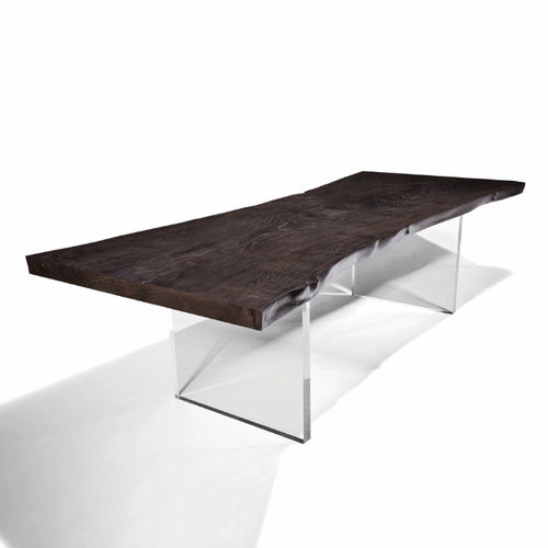 Moderner Esstisch - PLEXI - Hudson Furniture - Holz / Plexiglas® / rechteckig