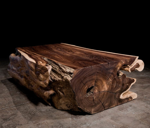 Moderner Couchtisch - TRUNK - Hudson Furniture - Rosenholz / rechteckig / aus wiederverwertetem Material