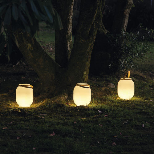 Tragbare Lampe - HONEY - SERRALUNGA - Polyethylen mit niedriger Dichte (LDPE) / Leder / modern